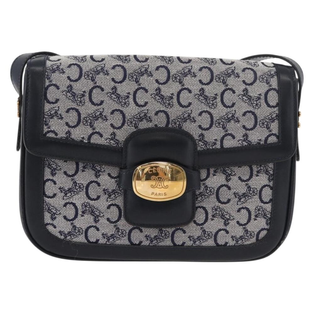 Celine C Sulky Shoulder Bag Navy